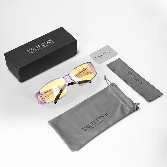 Night Driving Glasses Night Vision Glasses Fit Over Glasses Polarized Anti-Glare UV400 Gift for Men Women