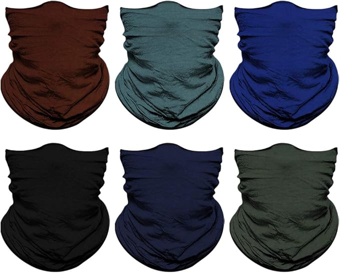 Venswell Neck Gaiter Face Mask Men Women,Seamless Bandana Rave Face Cover Scarf Mask,Balaclava,Headband, Head Wrap,Headwear