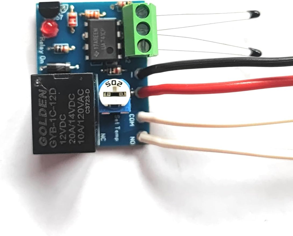 Differential Thermostat Home Solar Hot Water Heating Pump Controller, 12V, 10A