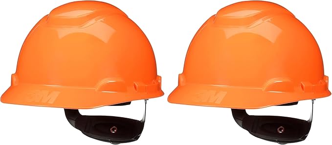 3M Hard Hat SecureFit H-700 Series Cap Style Safety Helmet with Uvicator Sensor, 4-Point Pressure Diffusion Ratchet Suspension