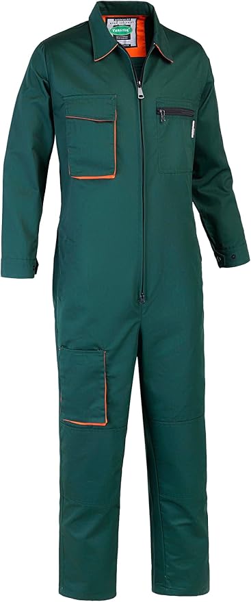 Men's Coveralls Mechanic Work Jumpsuit Multi Pockets Overalls Long Sleeve Workwear Coverall
