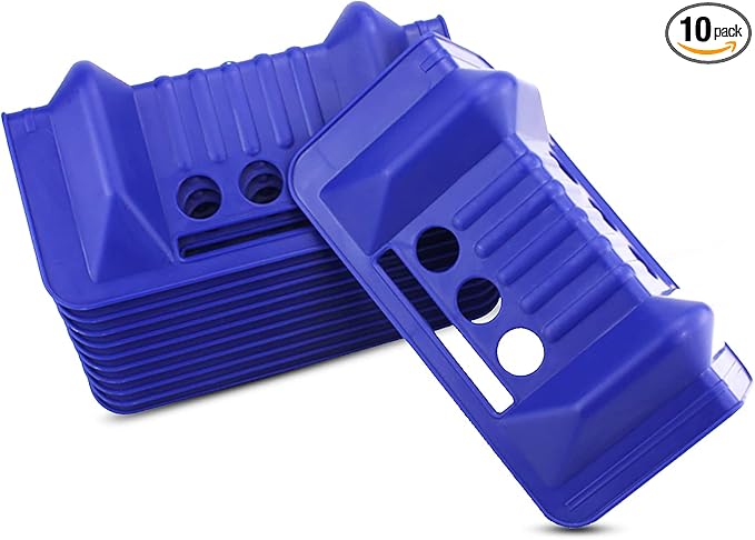 ANLULOAD Edge Protectors Flatbed Corner Tie Down Protectors Protects Cargo Edges from Wear and Tear,10Pcs（9.5＂x 6.2＂x 3.7＂