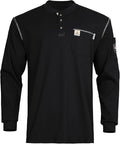 FR Shirts for Men CAT2/HRC2 Flame Resistant Shirts 6.5oz Light Weight Long Sleeve Fire Retardant Shirts