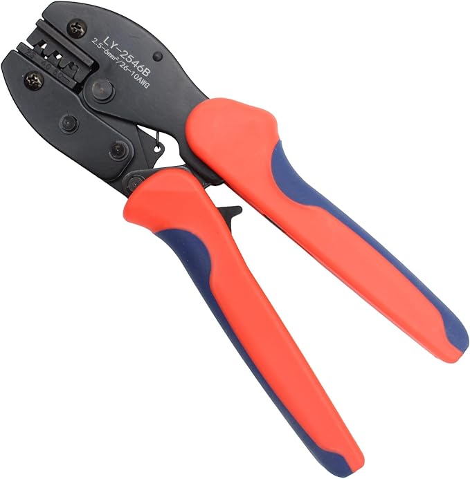 Solar PV Cable Crimping Tool for MC4 Connectors, Works for AWG10-14,2.5/4/6mm², Solar Crimper