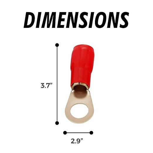 InstallGear 4 Gauge AWG Tinned Pure Copper Lugs Ring Terminals Connectors (20 Pack - 10 Positive/10 Negative) - Electrical Connectors, Heat Shrink Wire Connectors for 4 Gauge Wire, 4 AWG Ring Terminal