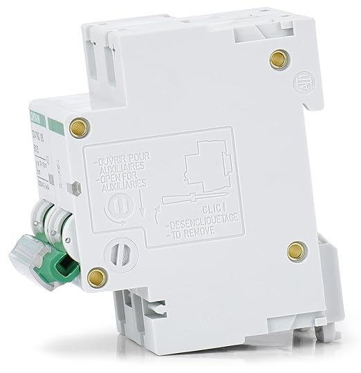 12V-110V DC Miniature Circuit Breaker, 100 Amp 2 Pole Battery Breaker Protector for Solar PV System and RV, Thermal Magnetic Trip, DIN Rail Mount, High Current DC Disconnect Switch MCB 2P B100