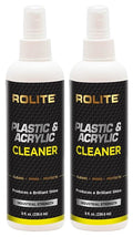 Rolite - RPAC8z2PK Plastic and Acrylic Cleaner Spray - High Shine Protectant and Polish For Nonporous Surfaces, Streak-Free Formula, For Windshields,Headlights, Retail Displays,8 fl. OZ. Bottle,2 Pack