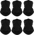 Fuinloth Neck Gaiter, 6 Pack Cooling UV Protection Bandana Face Mask Gator Scarf for Men Women