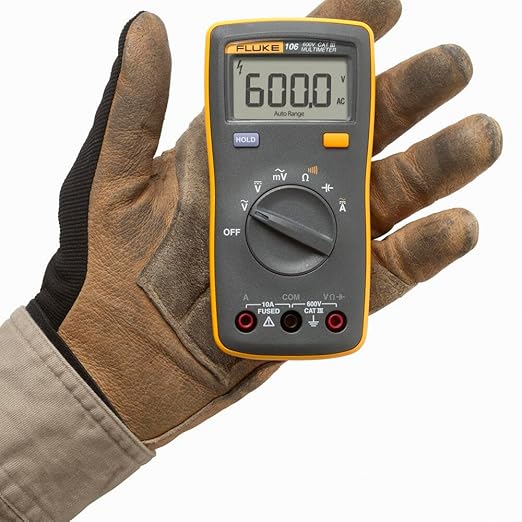 Fluke 106 (U.S.) Palm-Sized Digital Multimeter, CAT III 600V
