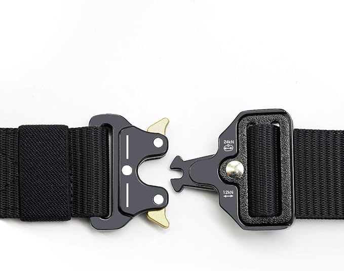DOOPAI Tactical Belt for Men, 3Pack Military Nylon Web with Heavy Duty Quick Release Metal Buckle
