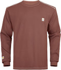 FR Shirts for Men CAT2/HRC2 6.5oz Lightweight Fire Resistant Shirts for Men Long Sleeve Crewneck T-Shirt