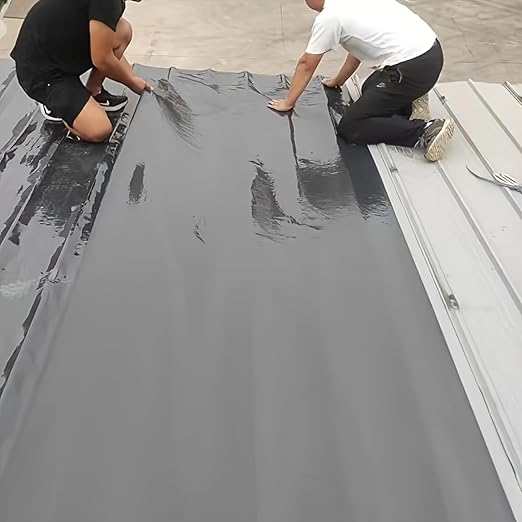 Heavy Duty Industrial roof Waterproof Tape, Suitable for Metal Surfaces, Corrugated Roofs, and Iron Plates - Durable, high-Grade sealant, Industrial roof Maintenance (Gray, 7.874in*393.7in)