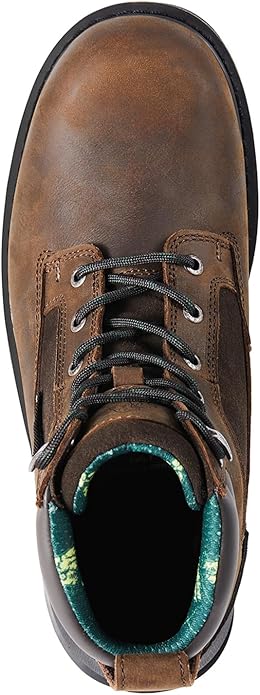 Golden Retriever Work Boots for Men Heavy Duty Composite Toe 6"/8" Durable Crazy Horse Leather Waterproof Slip-Resistant Construction Industry Boots GJ3155-GJ3255