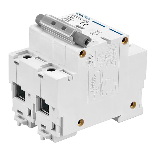 Heschen Solar Panel Circuit Breaker, HSB6C-DC, 2 Poles, DC500V 80A, Current Rating 80.0 amps, for Solar PV System Grid System