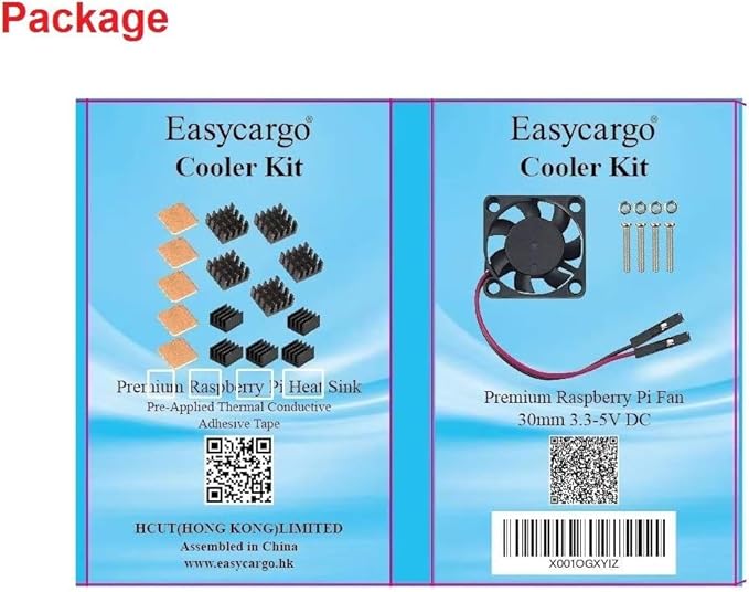 Easycargo Laptop M.2 Heatsink Kit, Slim Copper Heat Sink + Thermal pad 1mm 0.5mm for Cooling Laptop M2 NVMe 2280 SSD (2-Pack)