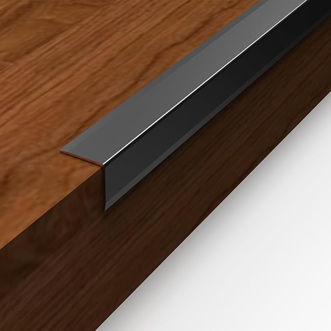 Aluminum Corner Guards L Molding Corner Guards with 90° Angle 35X 0.8inch Stick Metal Corner Protector Molding for Wall Table Door Frame Protection and Decoration (3 Pack)