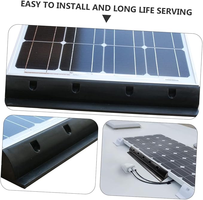 2pcs Abs Solar Panel Brackets Roof Rack for Rv Boat Solar Panel Support Racks