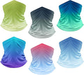UPF 50+ Sun Protection UV Cooling Neck Gaiter Face Mask Gradient Color Scarf Breathable Bandana for Men & Women