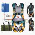 Fall Protection Harness,Safety Harness Fall Protection for Roofing/Electrical Work,Cushion bag&extra 30FT Rope