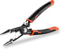 ValueMax 6-in-1 Wire Stripper and Crimping Tool, 8.5" CR-V Multifunctional Professional Cutter for Electric Cable