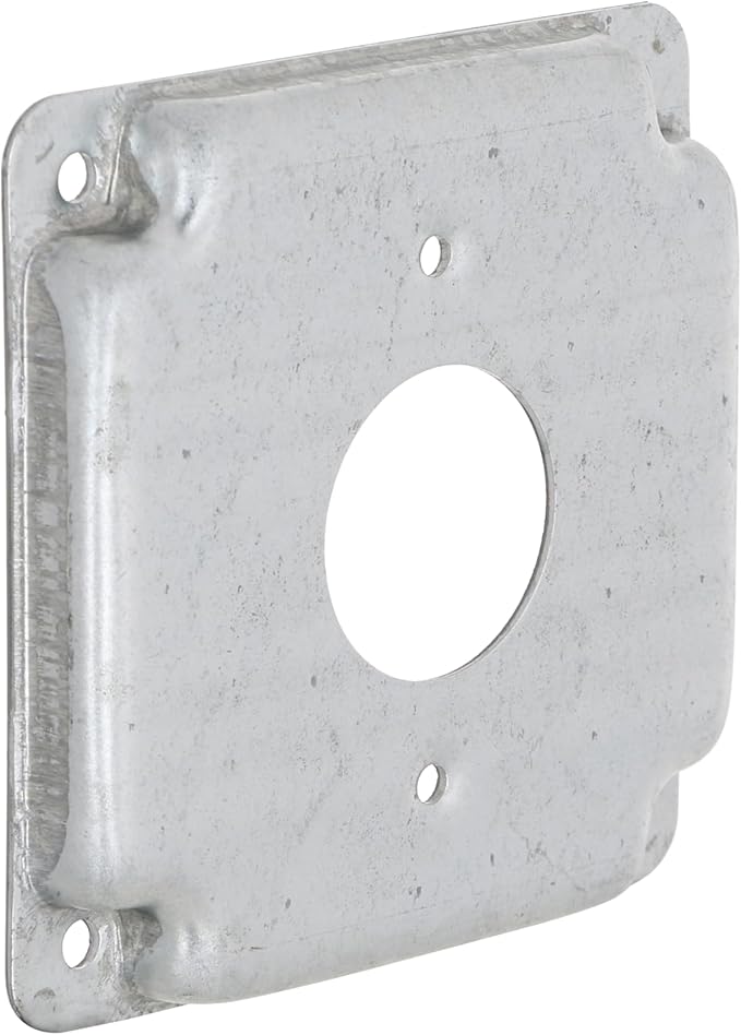 Hubbell-Raco 801C 1 Receptacle 1.406-Inch Diameter 4-Inch Square Exposed Work Cover