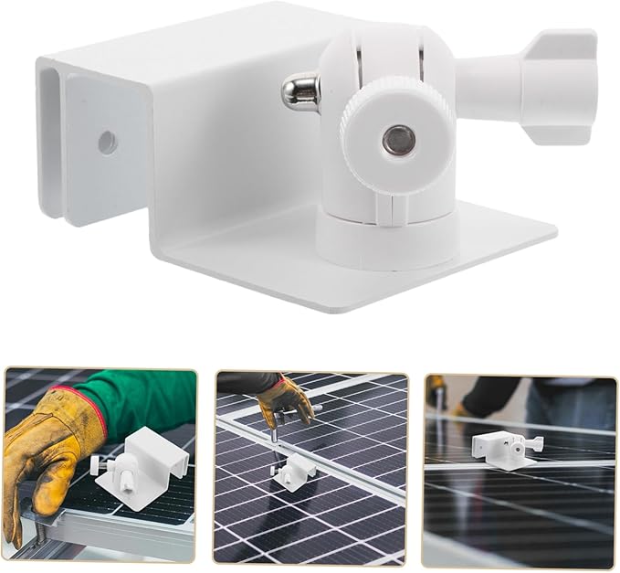 Adjustable Aluminum Solar Panel Mounting Brackets for Rvs Campers and Boats Gutter Compatible Sturdy and Versatile Solar Panel Installation Hardware