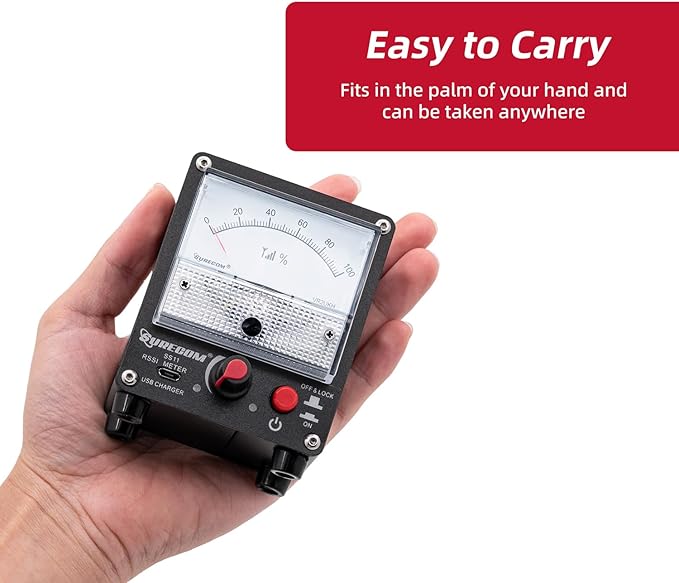 Mcbazel Surecom SS11 Portable Field Strength Power Test Meter RF Signal Strength Test Meter with Antenna