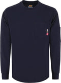 KONRECO FR Shirts for Men Crewneck 6oz Jersey Lightweight Flame Resistant Work T Shirt NFPA2112 CAT2