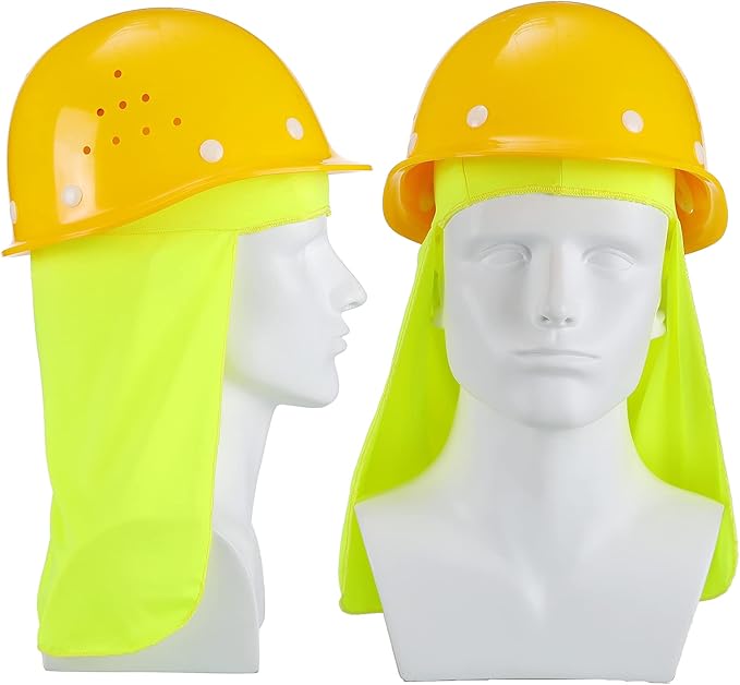 Sintege 6 Pieces Hard Hat Sun Shade Cooling Skull Cap Sun Neck Protector Quick Dry Neck Shade for Women Men