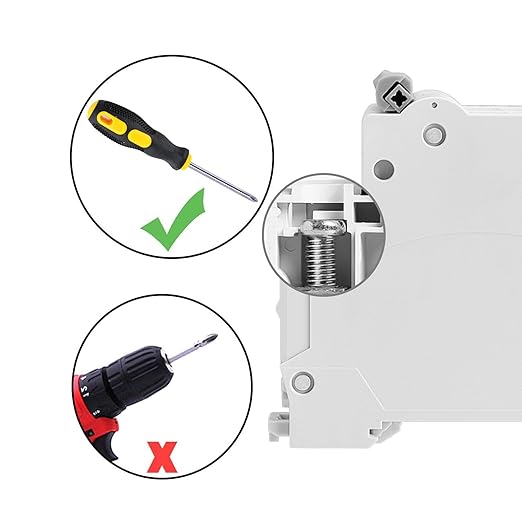 Heschen DC Miniature Circuit Breaker, HSB6C-DC, 4 Poles, DC1000V 63A, Photovoltaic Circuit Breaker, for Solar PV System Solar Panels Grid System, 35mm DIN Rail Mounting