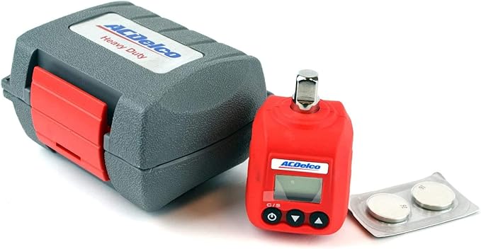 ACDelco 3/8” & 1/2" Heavy Duty Digital Torque Adapters with Buzzer and LED Flash Notification – ISO 6789 Standards with Certificate of Calibration (3/8” (5.9 to 59 ft-lbs.))