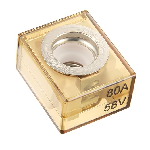 BOJACK MRBF Terminal Fuse Block 80 AMP Marine Rated Battery Fuse 58V DC Max IP66 Waterproof Fuse Holder 80A