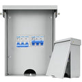 50 Amp 3 Pole Generator Manual Transfer Switch, 208-240V 12000W Transfer Switch for Home Generator and Solar Power Systems, Meeting NEMA 3R Standards for Outdoor and Indoor, with Ground (50A-3P)