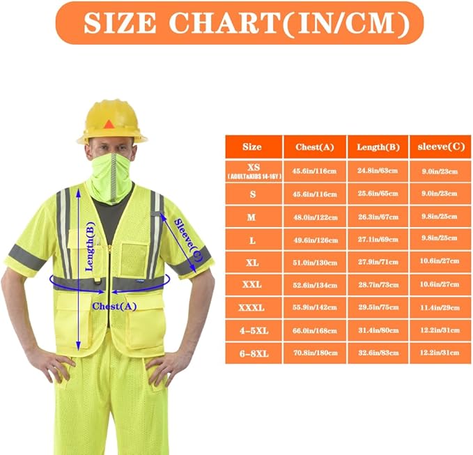 A-SAFETY SMall Glow safety Vest Class 3