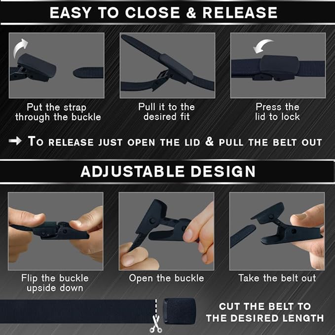 TECEUM Tactical Belt – Heavy-Duty & Quick Release – Military, Work, Rigger, Duty & Utility Belt for Men