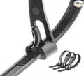 Releasable Reusable Zip Ties 100 Pack 12 Inch Heavy Duty Zip Tie Thick Black Cable Ties Reusable 80lb Indoor Outdoor Multi-Purpose No Slip Off