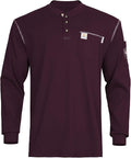 FR Shirts for Men CAT2/HRC2 Flame Resistant Shirts 6.5oz Light Weight Long Sleeve Fire Retardant Shirts