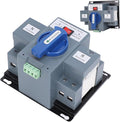 Automatic Transfer Switch, 110V Dual Power Generator Transfer Switch 50HZ/60HZ, Electronic Power Circuit Breaker