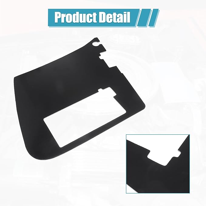 X AUTOHAUX 1 Pcs Car Battery Den Cover Replacement for Chevrolet Corvette 1997-2004 ABS Black
