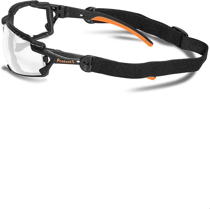 ProtectX Classic Safety Glasses, Anti-Fog Scratch Resistant Lenses, Protective Eyewear for Work, Indoor/Outdoor, ANSI Z87.1