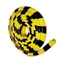 Wall Corner Protector 196.9in (5m), Heavy Duty Yellow & Black NBR Rubber Corner Guards, Self Adhesive Safety Bumper Padding for Warehouse Racks, Shelves, Garage & Equipment Protection