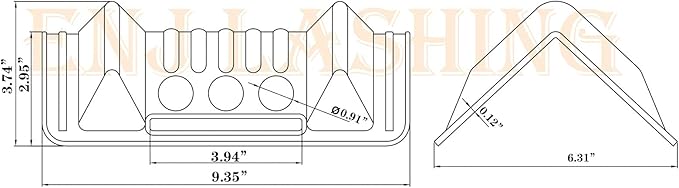 ENJ Flatbed Edge Protectors for Cargo Loads Corner Protectors Flatbed Used Together with Webbing to Protect Cargo, 20 Pack