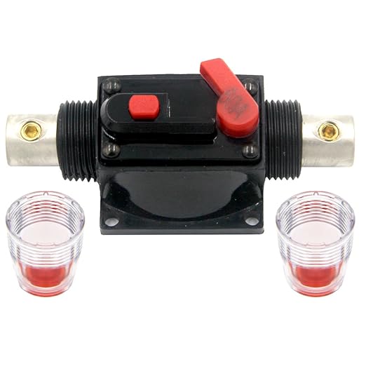 ZOOKOTO 60 Amp Circuit Breaker with Manual Reset Fuse Holder Solar Panel Fuse for Auto Car Marine Boat Stereo Switch Audio Inverter System Protection