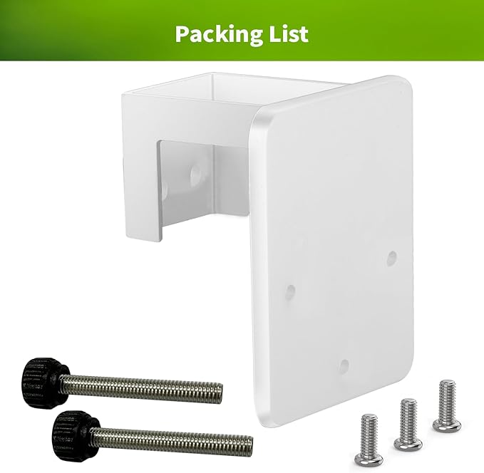 Gutter Mount Bracket for Eufy SoloCam S340/SoloCam E30/SoloCam E42/Eufy 4G LTE Cam S330, Weatherproof Corner Mount for Solar Security Camera, No-Drill Installation (1 Pack, White)