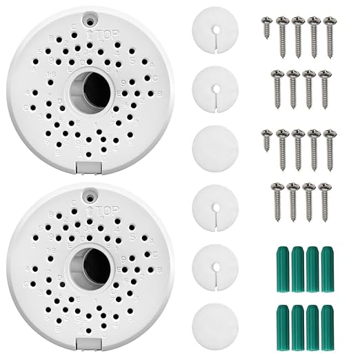 (ABS New) Security Camera Junction Box,Security Camera Bracket Outdoor,Plastic Waterproof Security Camera Mount Hide Cable Junction Box for Arlo Solar Panel Flip Cover Cable Cover