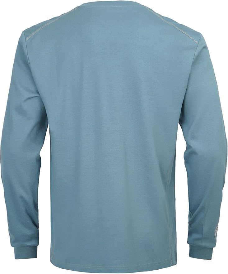FR Shirts for Men CAT2/HRC2 6.5oz Lightweight Fire Resistant Shirts for Men Long Sleeve Crewneck T-Shirt