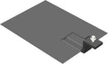 Side-Mount L-Foot and Top-Mount Z Bracket with Flashing for Solar Panel PV Module Mounting Racking Installation (10 Black Z Foot with Flashing)
