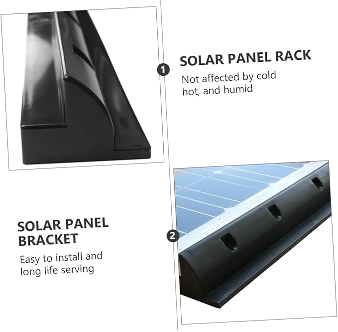Solar Panel Roofrack Bracket Set 2pcs Abs Brackets Insulation Sturdy and Easy to Install