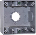 Sigma Engineered Solutions 14357 1-Inch 3 Hole 2-Gang Weatherproof Box, Gray