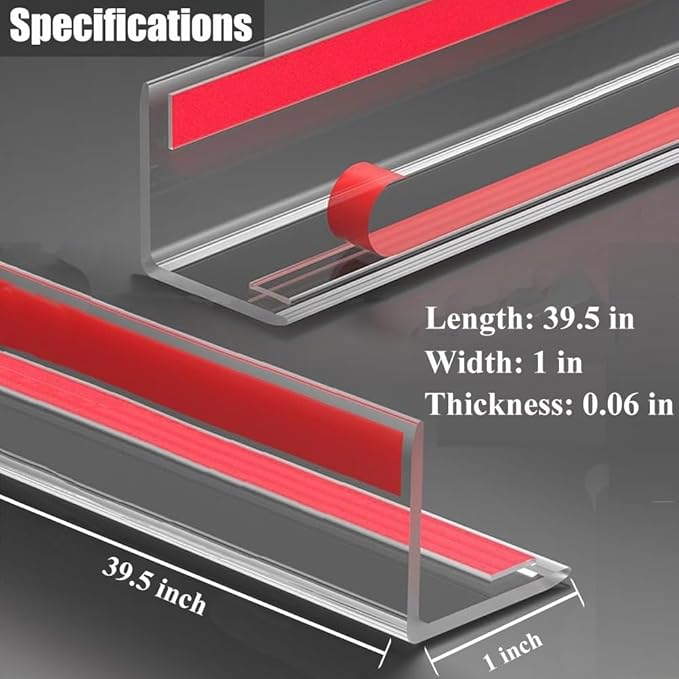 Clear Self-Adhesive Wall Corner Guards Walls Edge Protector & Corner Protectors for Wall, Furniture Corner, Door Easy to Install for Baby (6, 1in x 39.5in)